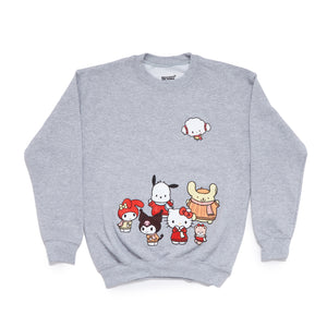 Hello Kitty and Friends Big Kids Cozy Fleece Loungewear Set (Heather)