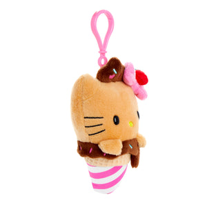 Hello Kitty Mocha Plush Mascot Clip (Ice Cream Treat Series) Accessory NAKAJIMA CORPORATION