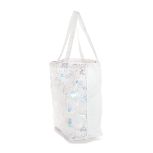 Hello Kitty Oversized Everyday Tote Bag (Holographic Icons) Bags NAKAJIMA CORPORATION