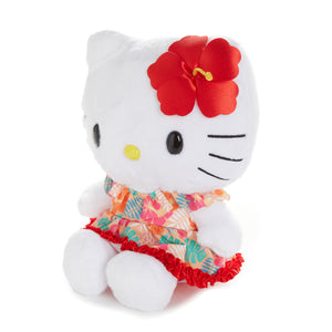 Hello Kitty 8" White Plush (Island Hibiscus Series) Plush NAKAJIMA CORPORATION