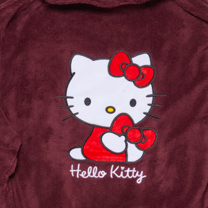 Hello Kitty Plush Lounge Robe (Burgundy)