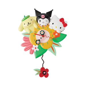 Hello Kitty and Friends Blossoms Wall Clock Home Goods ENESCO LLC
