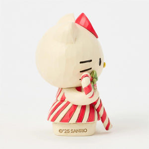 Hello Kitty Holiday Candy Cane Mini Figurine (Jim Shore Sanrio Collection) Seasonal ENESCO LLC