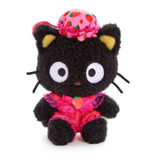 Chococat Plush Mascot Clip (Strawberry Treat Series) Plush NAKAJIMA CORPORATION