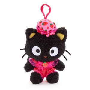 Chococat Plush Mascot Clip (Strawberry Treat Series) Plush NAKAJIMA CORPORATION