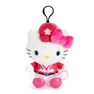 Hello Kitty Baseball Mascot Clip (Activities Series) Plush NAKAJIMA CORPORATION