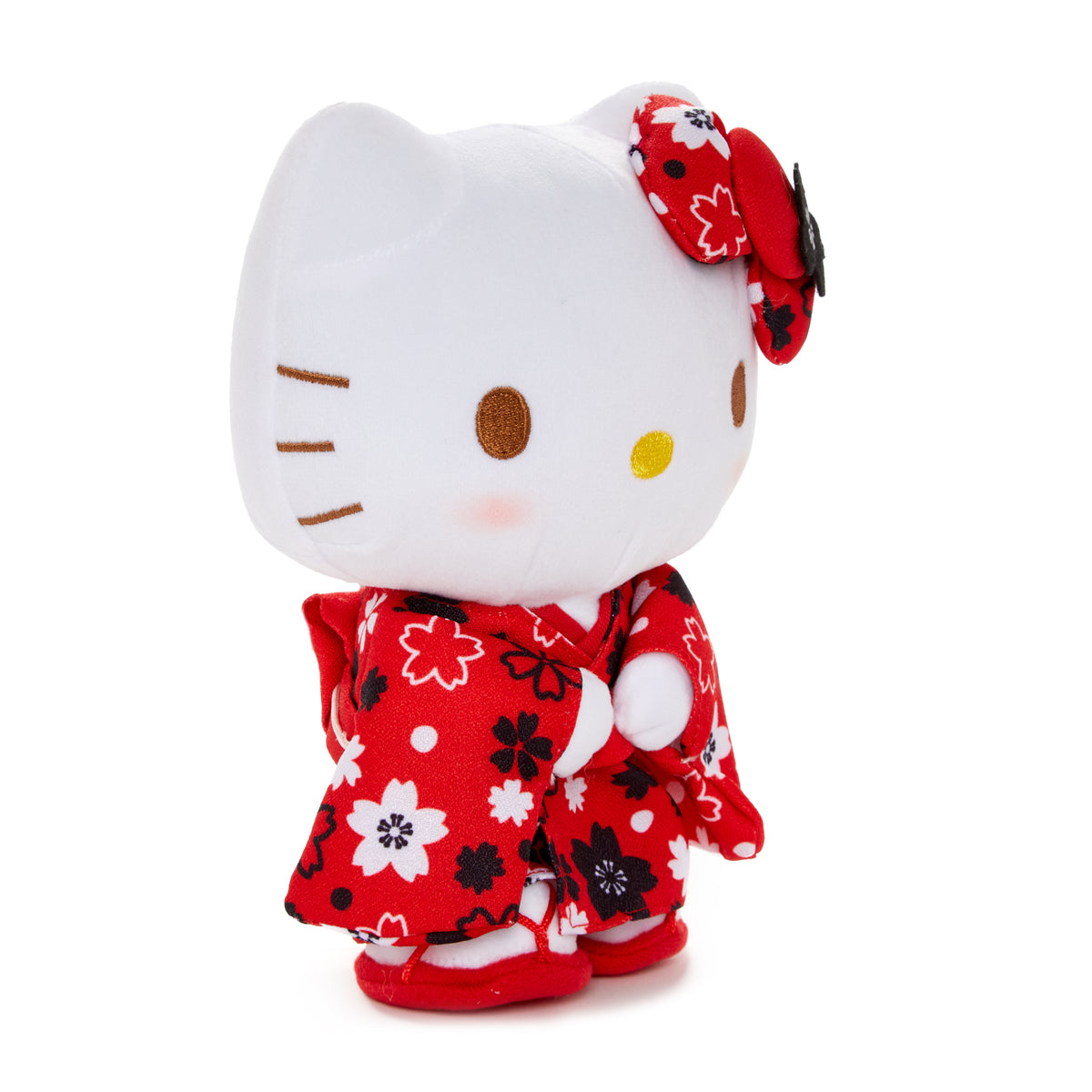 Hello Kitty 8&quot; Red Kimono Standing Plush (Blushing Sakura) Plush NAKAJIMA CORPORATION   