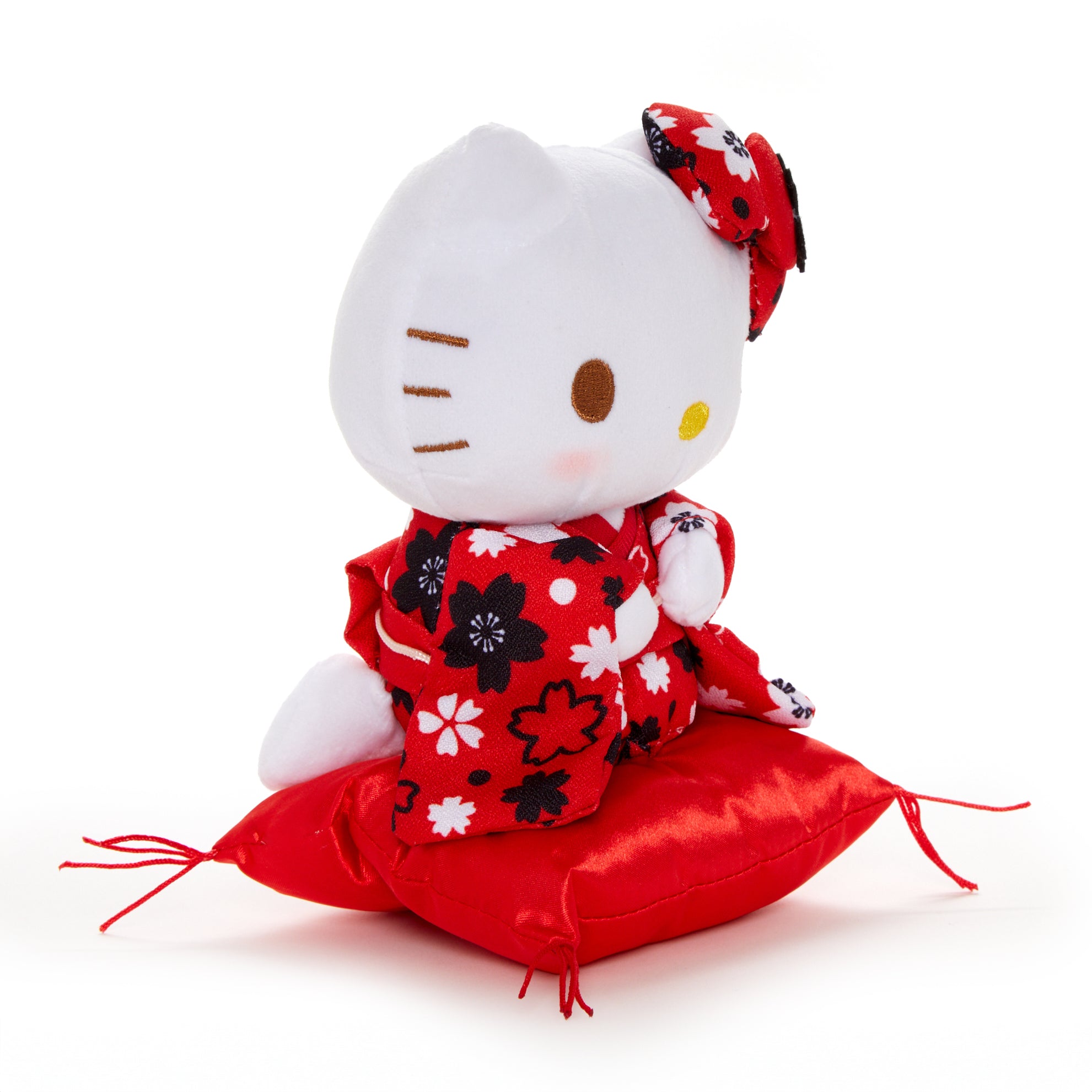 Hello Kitty 7" Red Kimono Seated Plush (Blushing Sakura) Plush NAKAJIMA CORPORATION   
