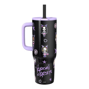 Kuromi x KATSEYE Sutton Insulated 30oz Tumbler (Black) Travel ZAK DESIGNS