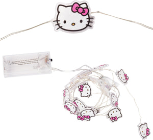 Hello Kitty Pink Bow 20ct LED String Lights Home Goods Silver Buffalo