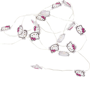 Hello Kitty Pink Bow 20ct LED String Lights Home Goods Silver Buffalo