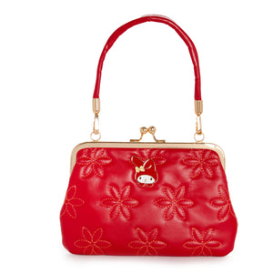 My Melody 2-Way Quilted Kiss Knob Handbag Bags Global Original
