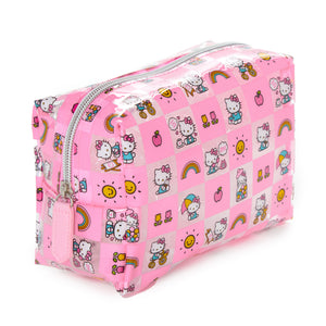 Hello Kitty x FUL Rectangular Clear Cosmetic Bag (Pink Check)