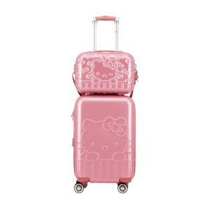 Hello Kitty x FUL Pink Molded Carry-On Train Case Travel Ful Luggage