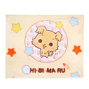 Chibimaru Cheerful Pup Throw Blanket