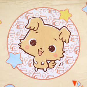 Chibimaru Cheerful Pup Throw Blanket