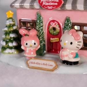Kuromi's Mischievous Mistletoe Ceramic Candle House Home Goods Blue Sky Clayworks