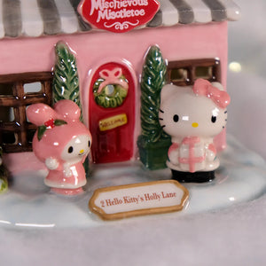 Kuromi's Mischievous Mistletoe Ceramic Candle House Home Goods Blue Sky Clayworks