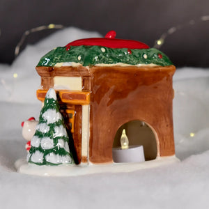 Pompompurin Pudding Parlor Ceramic Candle House Home Goods Blue Sky Clayworks