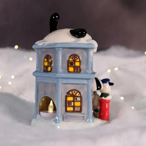 Pochacco's Post Office Ceramic Candle House Home Goods Blue Sky Clayworks