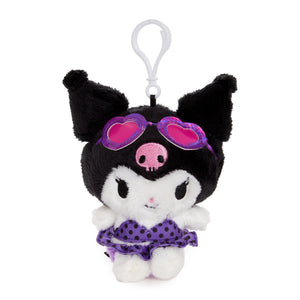 Kuromi Plush Mascot Clip (Summer Swim Series) Plush NAKAJIMA CORPORATION