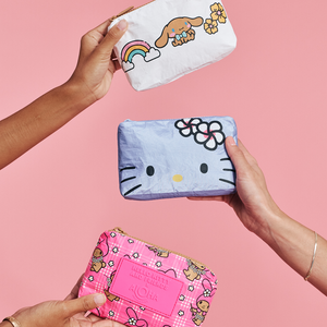 Hello Kitty x Aloha Collection 3-pc Mini Pouch Set (Friends On Vacay) Bags Aloha Collection Inc