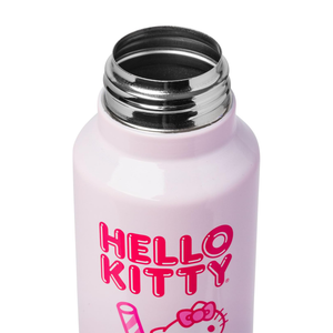 Hello Kitty Stainless Steel Water Bottle (Strawberry Milk) Travel Silver Buffalo