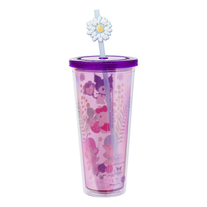 Hello Kitty and Friends 24oz Floral Travel Tumbler Home Goods Silver Buffalo