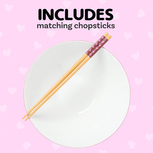 Chococat Ceramic Noodle Bowl and Chopstick Set (Sprinkles) Home Goods Silver Buffalo