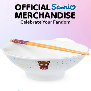 Chococat Ceramic Noodle Bowl and Chopstick Set (Sprinkles) Home Goods Silver Buffalo