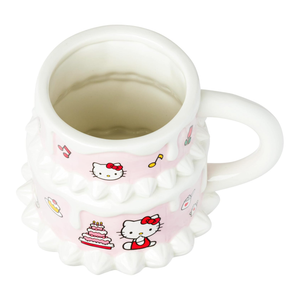 Hello Kitty Ceramic Mug (Birthday Cake) Home Goods Silver Buffalo