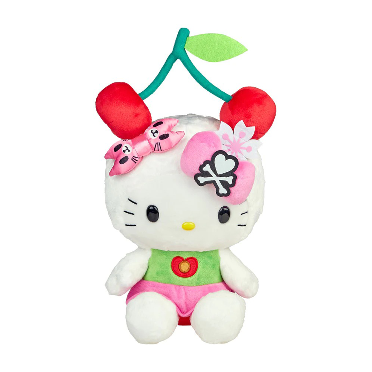 Hello Kitty x Tokidoki 10&quot; Beary Cherry Plush (Midnight Metropolis) Plush NAKAJIMA CORPORATION   