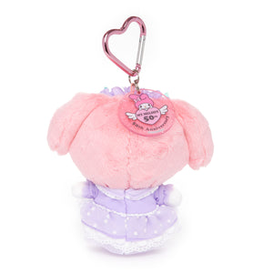 My Melody Pink Ruffle Plush Mascot Keychain (50th Anniv. Series) Accessory Global Original