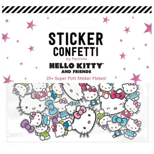 Hello Kitty x Pipsticks Color Me Happy Sticker Confetti Stationery Pipsticks Inc   