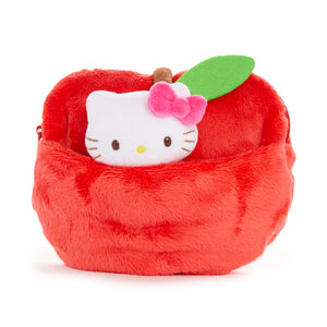 Hello Kitty Mini Pouch with Reel (5 Apples Tall Series) Accessory NAKAJIMA CORPORATION