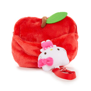Hello Kitty Mini Pouch with Reel (5 Apples Tall Series) Accessory NAKAJIMA CORPORATION