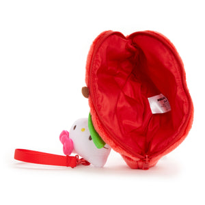 Hello Kitty Mini Pouch with Reel (5 Apples Tall Series) Accessory NAKAJIMA CORPORATION