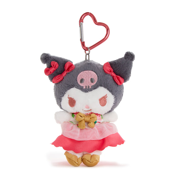 Kuromi Plush Mascot Keychain (Strawberry News 50th Anniversary)