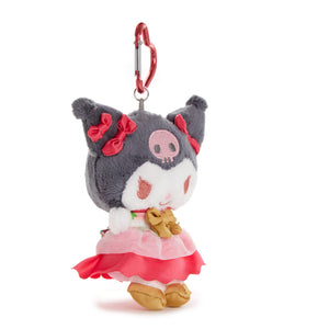 Kuromi Plush Mascot Keychain (Strawberry News 50th Anniversary) Accessory Global Original