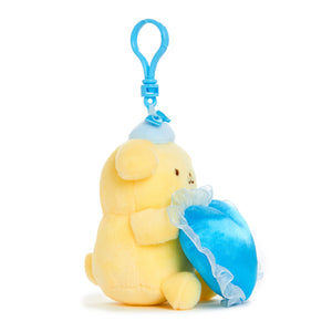 Pompompurin Plush Mascot Clip (Something Blue Series) Accessory NAKAJIMA CORPORATION