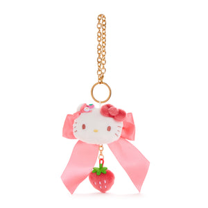 Hello Kitty Plush Bag Charm (Strawberry News 50th Anniversary) Accessory Global Original