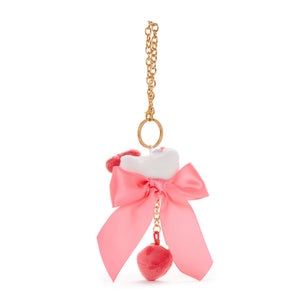 Hello Kitty Plush Bag Charm (Strawberry News 50th Anniversary) Accessory Global Original