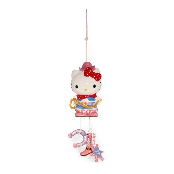 Hello Kitty Cowgirl Ceramic Wind Chime