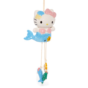 Hello Kitty Mermaid Wind Chime Home Goods Blue Sky Clayworks