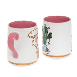 Hello Kitty Western Holiday Ceramic Mug Gift Set (Set of 2) Home Goods Blue Sky Clayworks