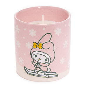 My Melody Holiday Ski Ceramic Candle Home Goods Blue Sky Clayworks