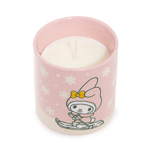 My Melody Holiday Ski Ceramic Candle Home Goods Blue Sky Clayworks