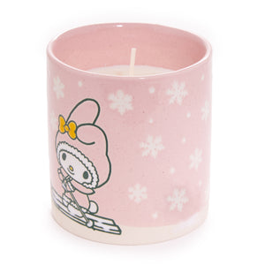 My Melody Holiday Ski Ceramic Candle Home Goods Blue Sky Clayworks