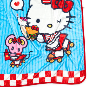 Hello Kitty Throw Blanket (Classic Carhop Series) Home Goods NAKAJIMA CORPORATION