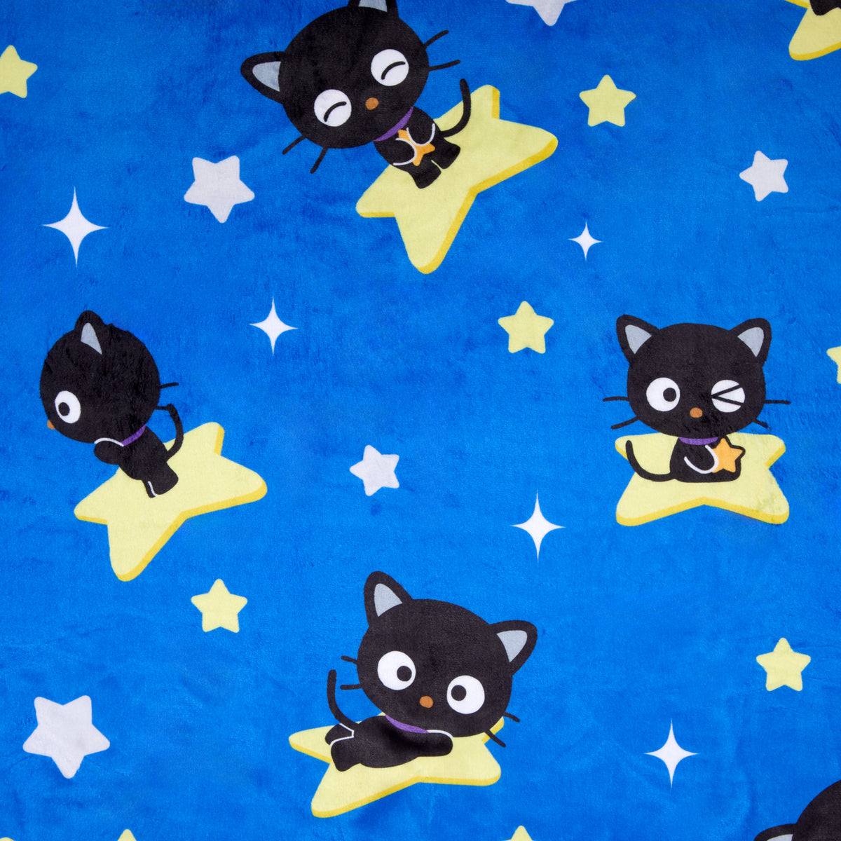 Chococat Starry Night Throw Blanket